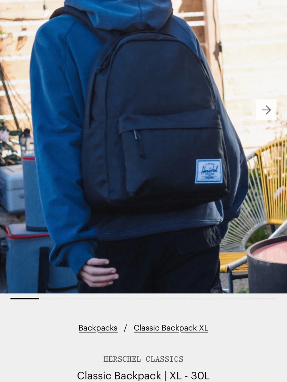 Herschel Supply Company Black Everyday Backpack